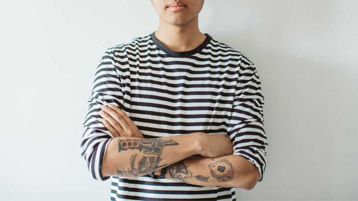 Asian man with arms crossed