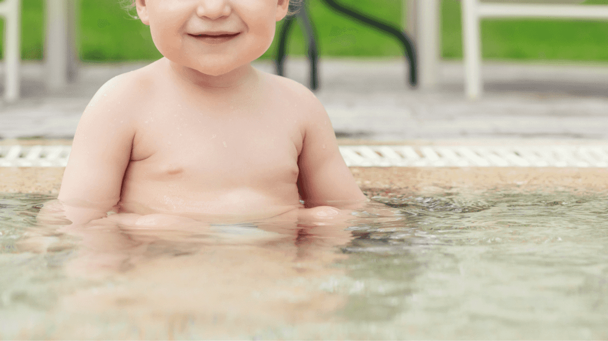Baby in a pool