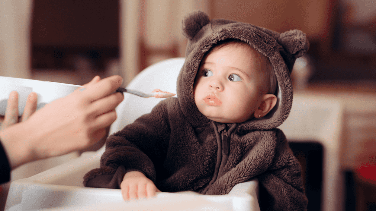 Baby looking creeped out