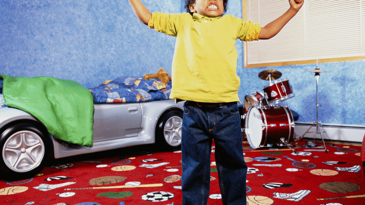 Boy having a tantrum