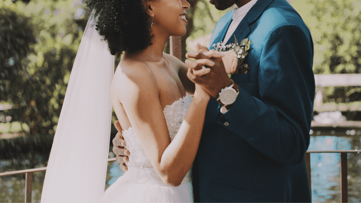 Bride and groom's first dance