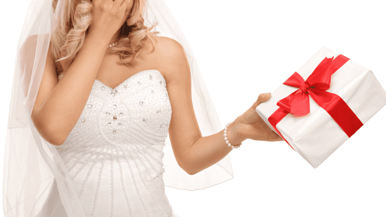 Bride angry about wedding present
