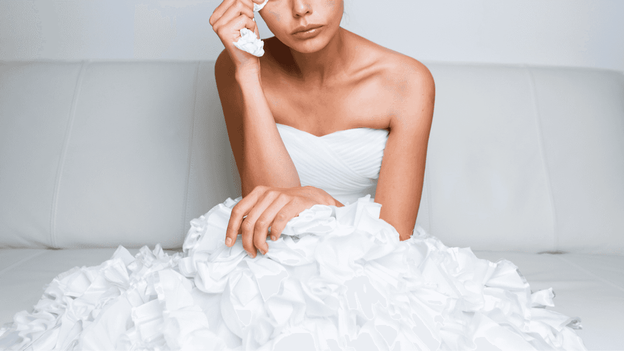 Bride upset after tending to unwanted guests