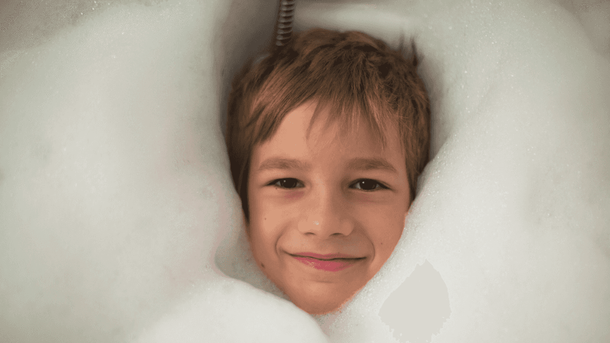 Child in bathtub