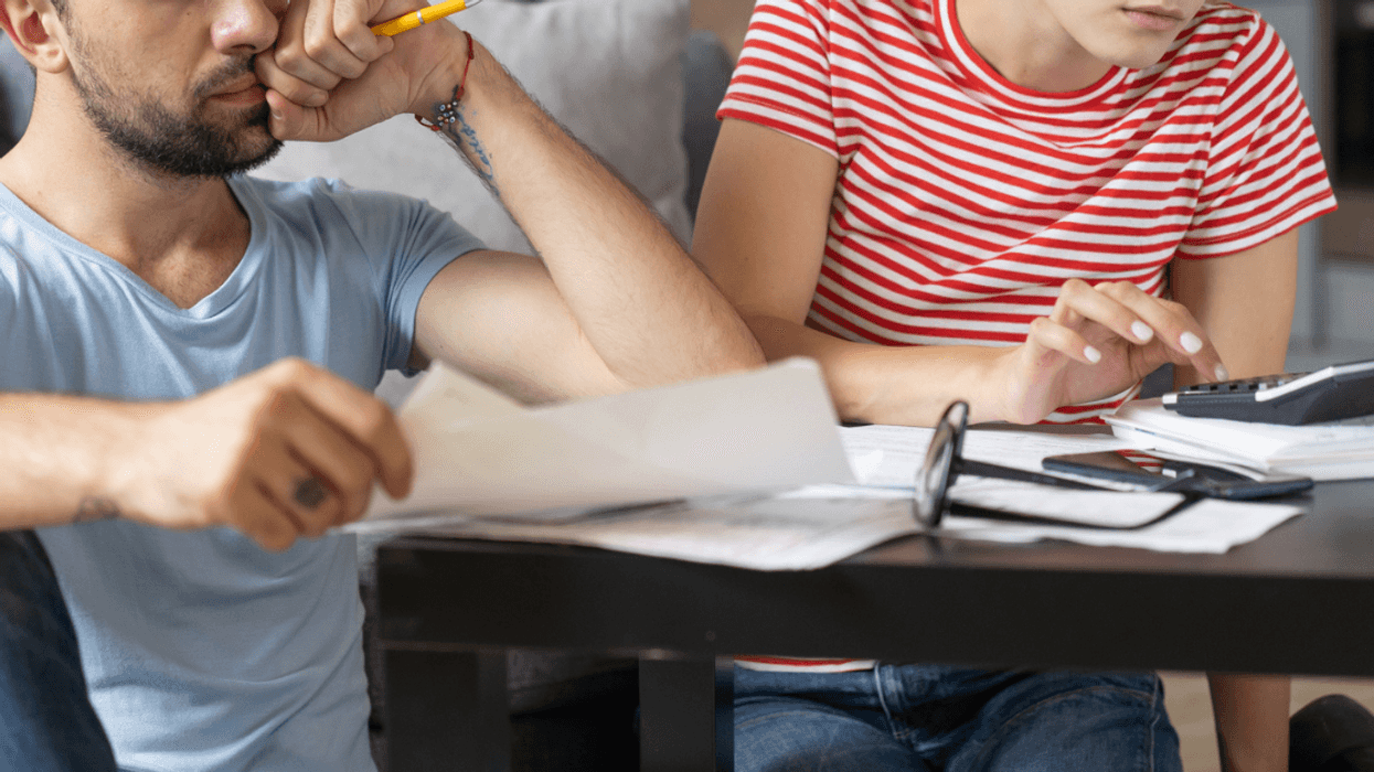 Couple arguing about future finances