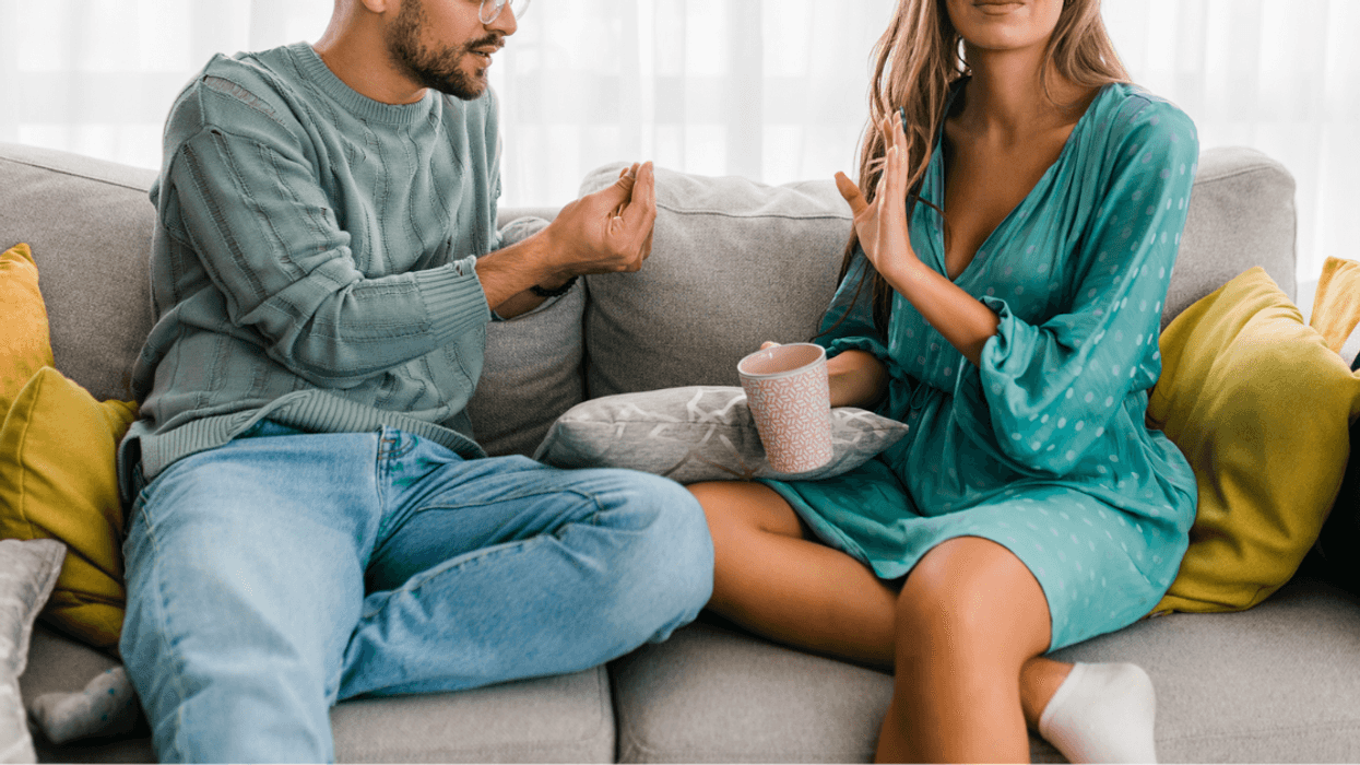 Couple having an argument.