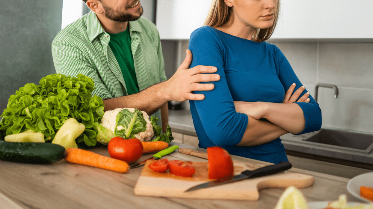 couple in kitchen