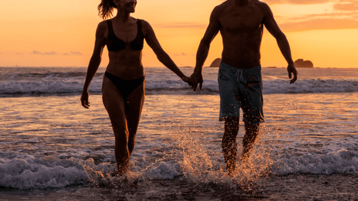 Couple on romantic getaway