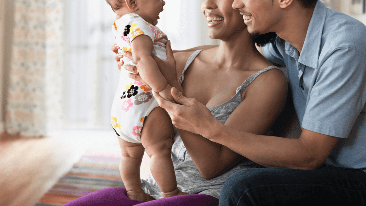 Couple with a baby.