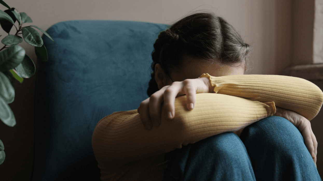 Crying young girl