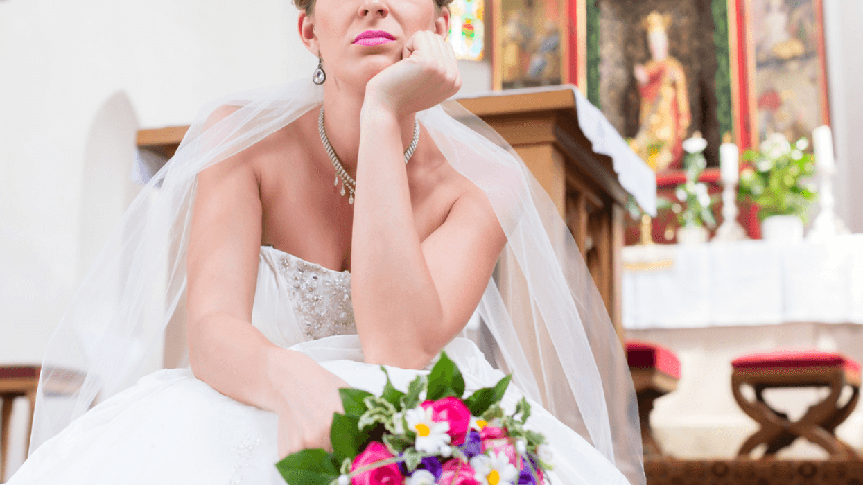 Disappointed bride