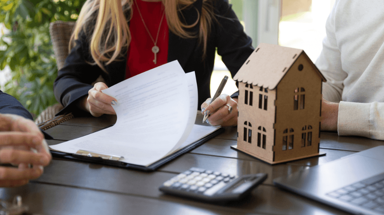 Filling out loan paperwork