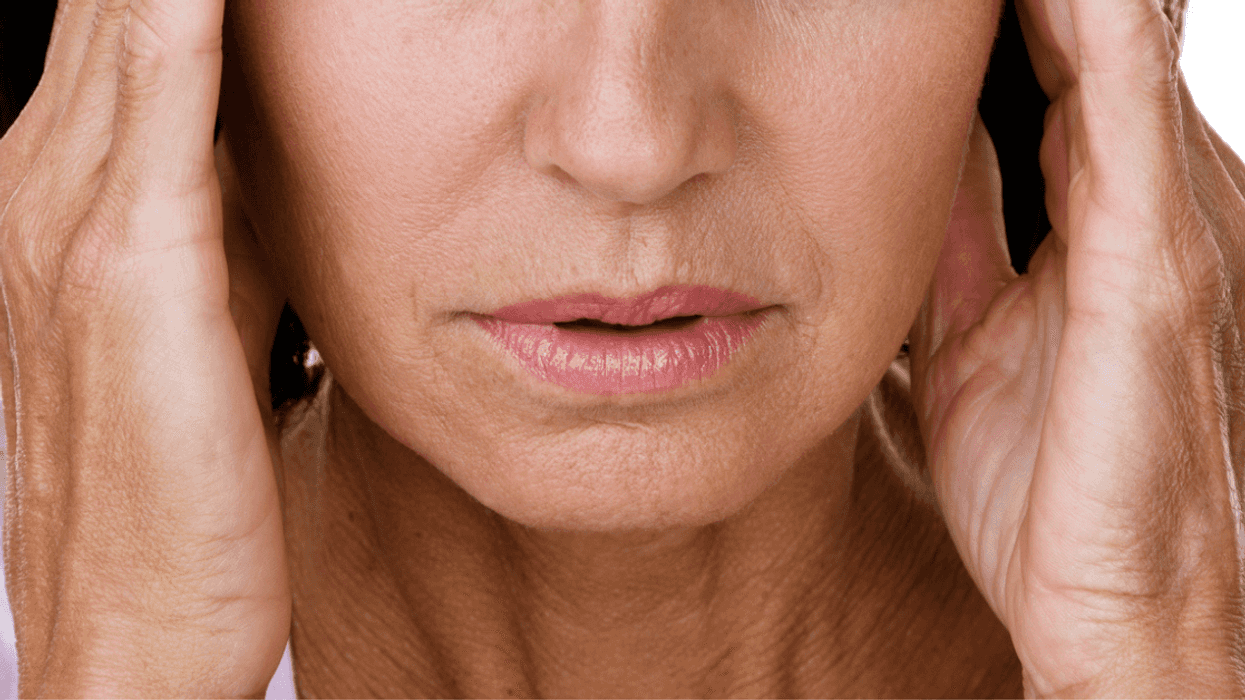 Frustrated middle-aged woman