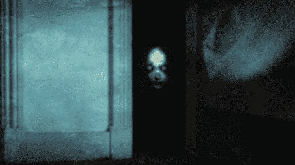 ghostly figure in doorway