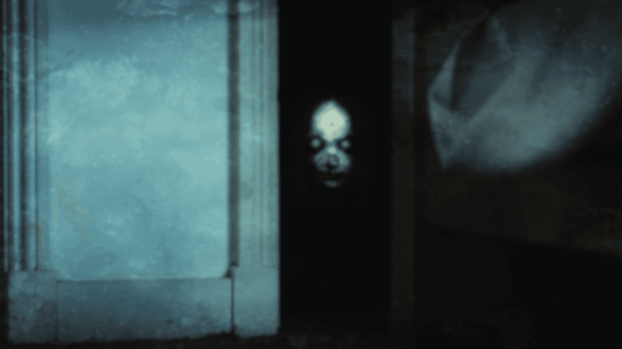 ghostly figure in doorway