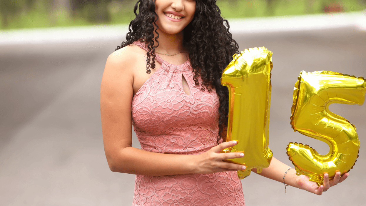 girl celebrating Quinceañera