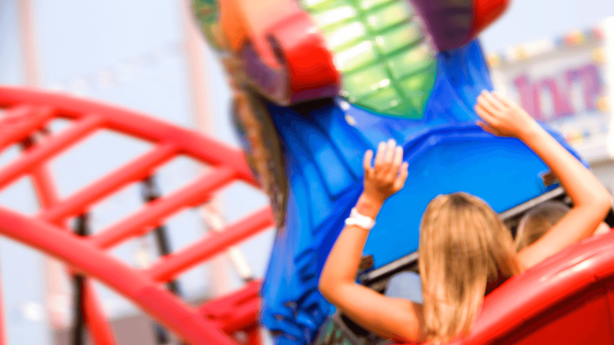 Girl on Roller Coaster