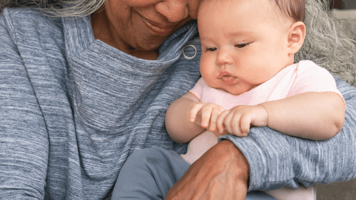 Grandmother with grandbaby