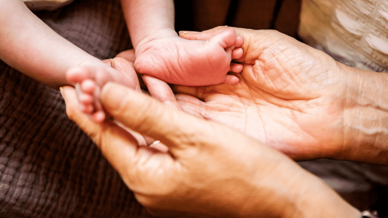 Grandmother with grandbaby
