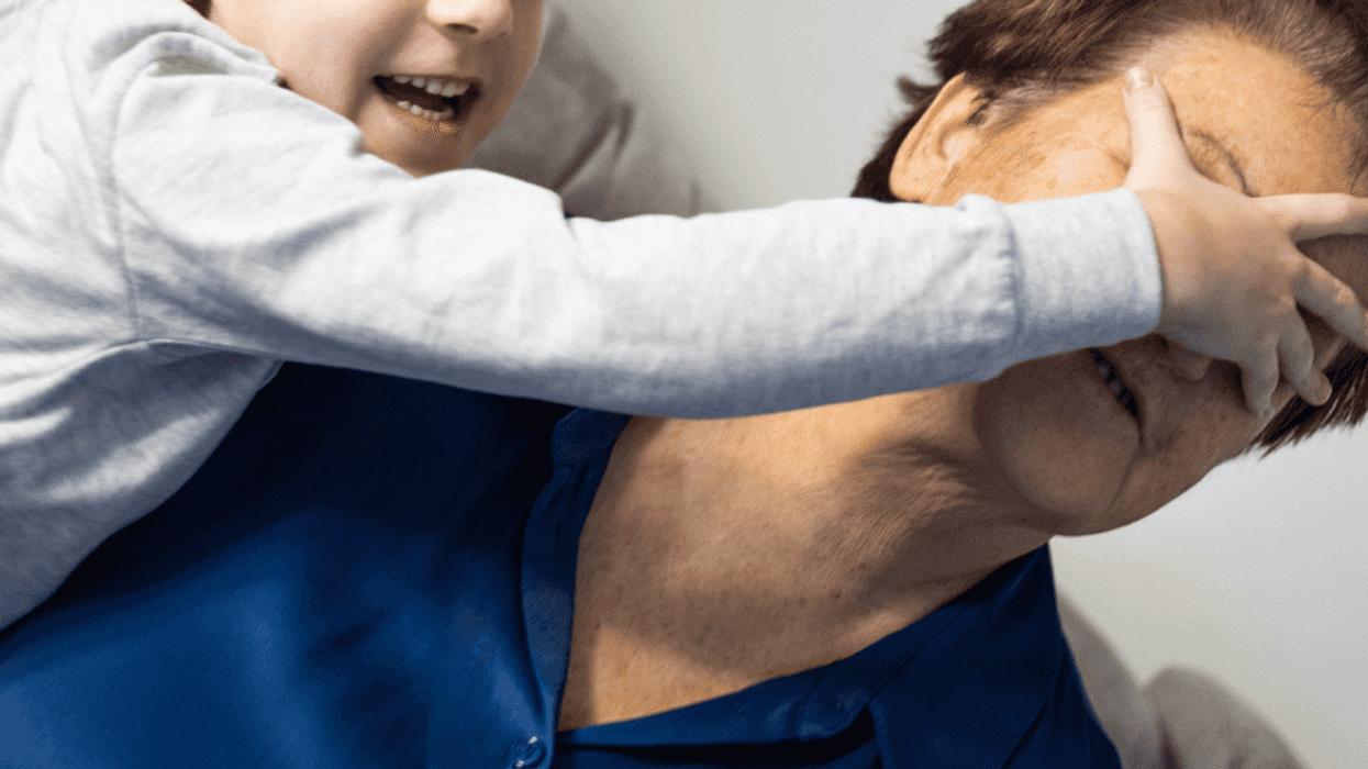 Grandmother with grandson