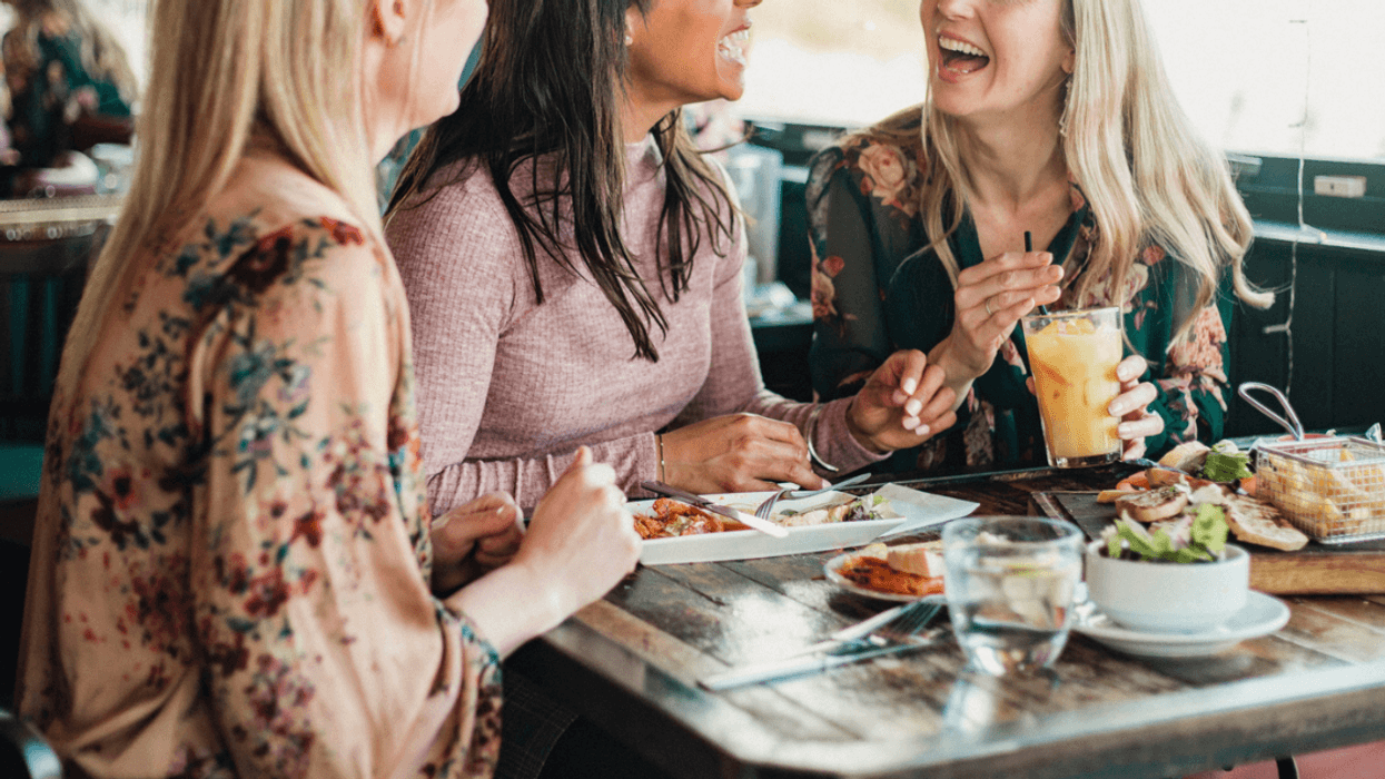 Group of women enjoying brunch together