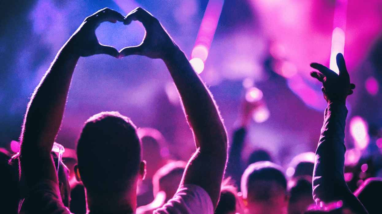 Guy at music festival