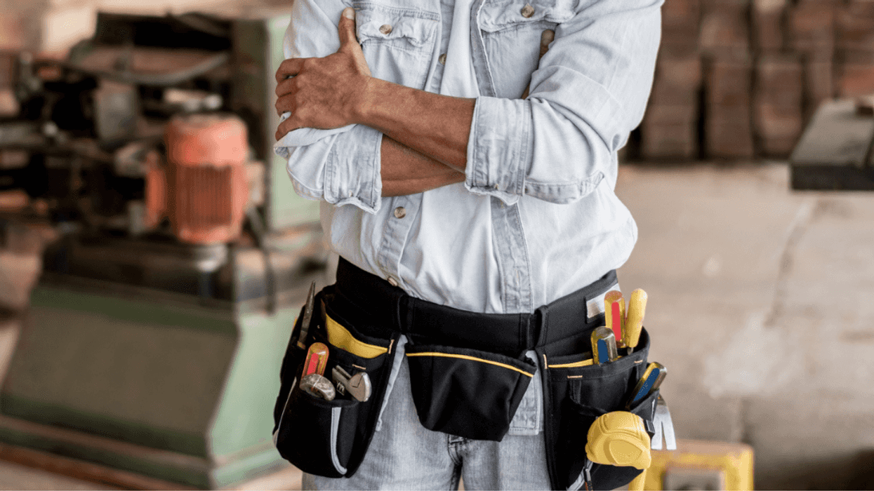 Guy with construction gear