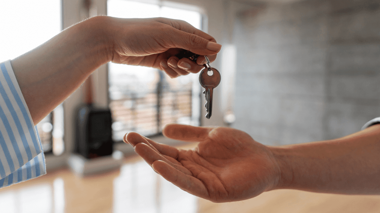 Home key being passed from one person to another