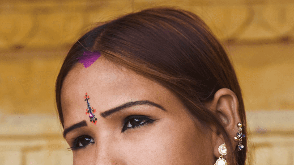 Indian teen girl with bindi