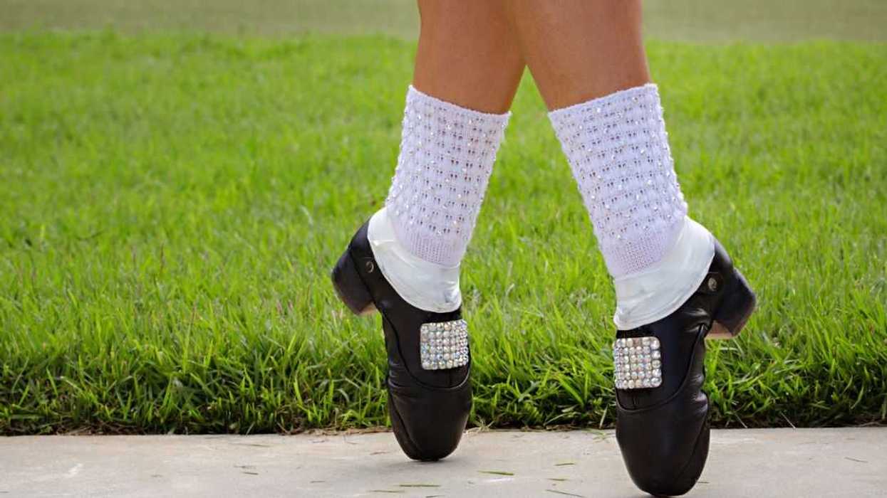 Irish Dancer on Holds in Hard Shoes.