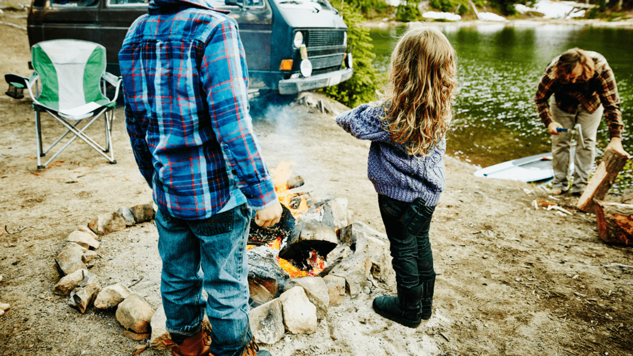 Kids camping