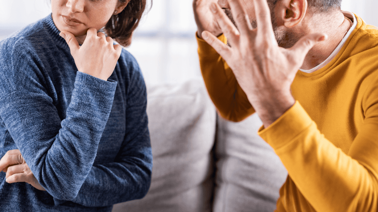 Man and woman arguing