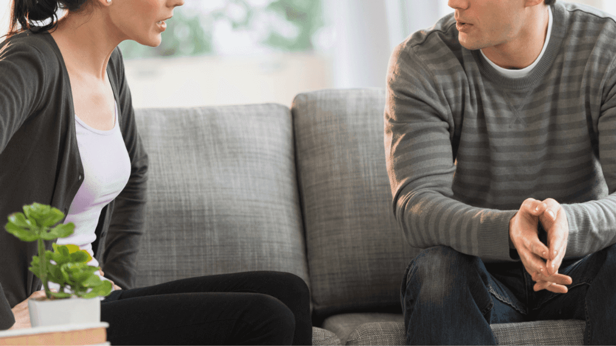 Man and woman arguing