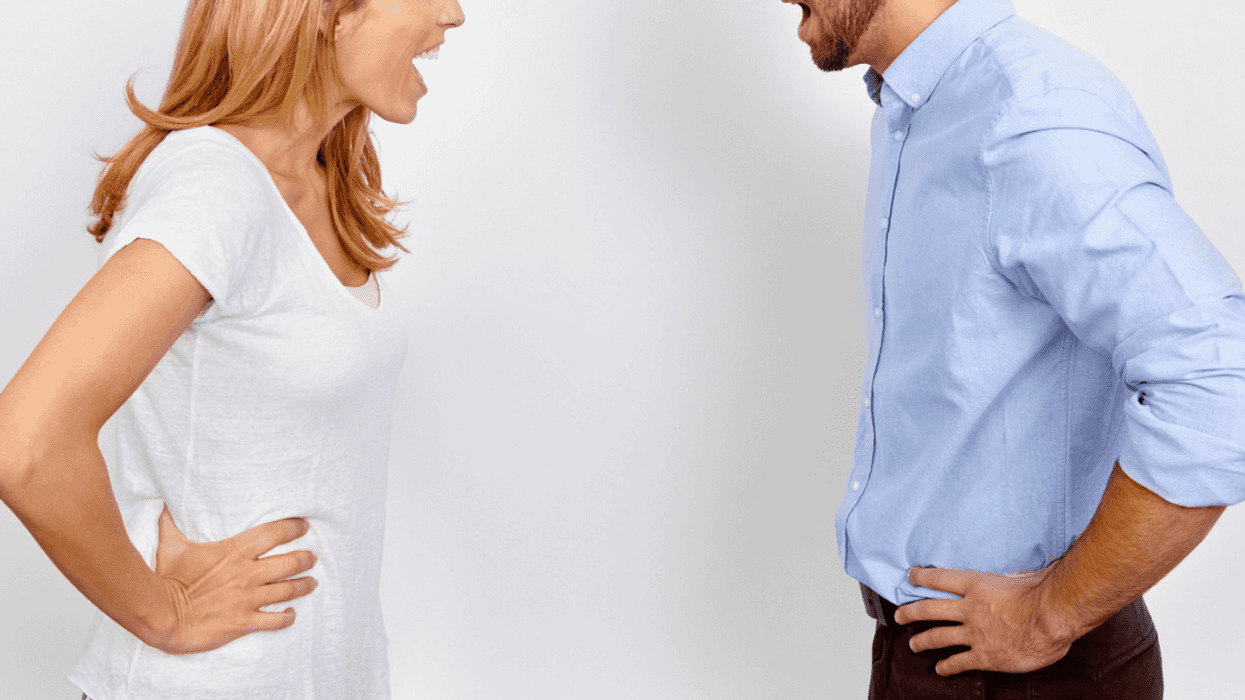 Man and woman arguing