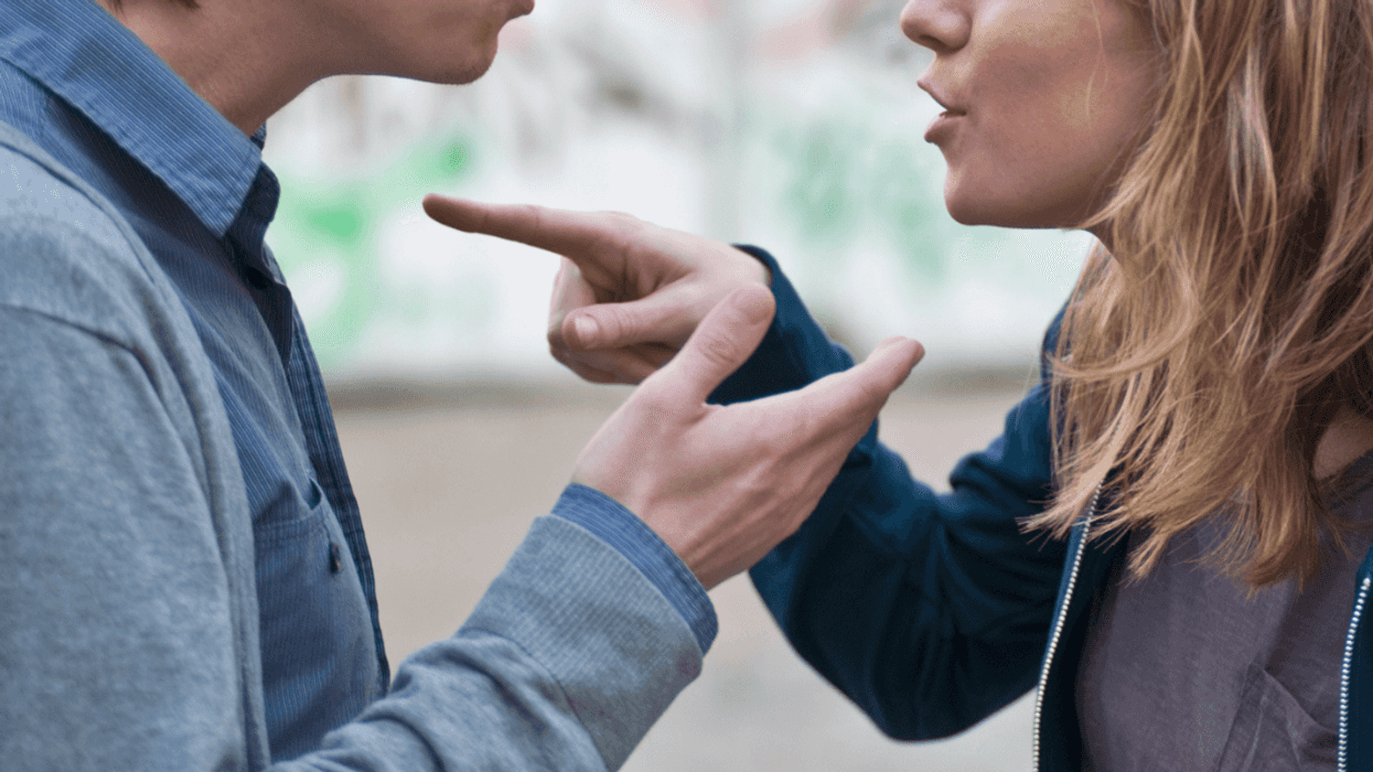 Man and woman arguing
