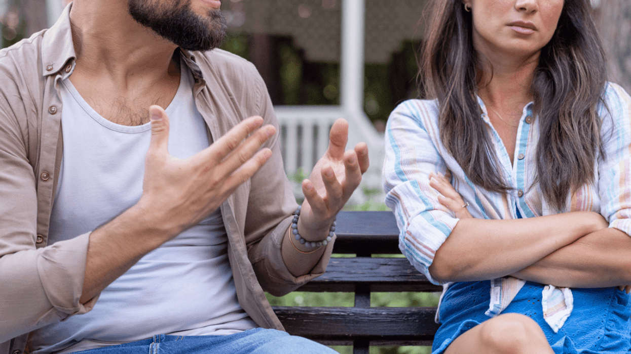 Man and woman arguing