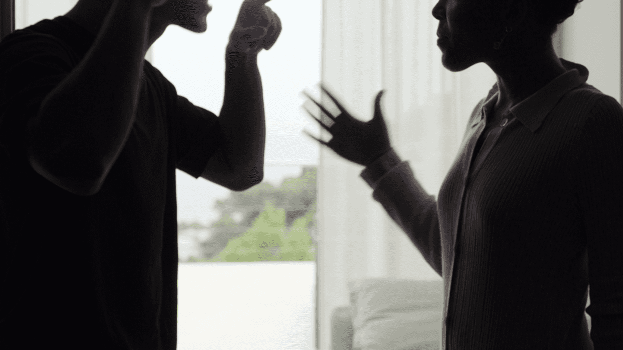 Man and woman arguing