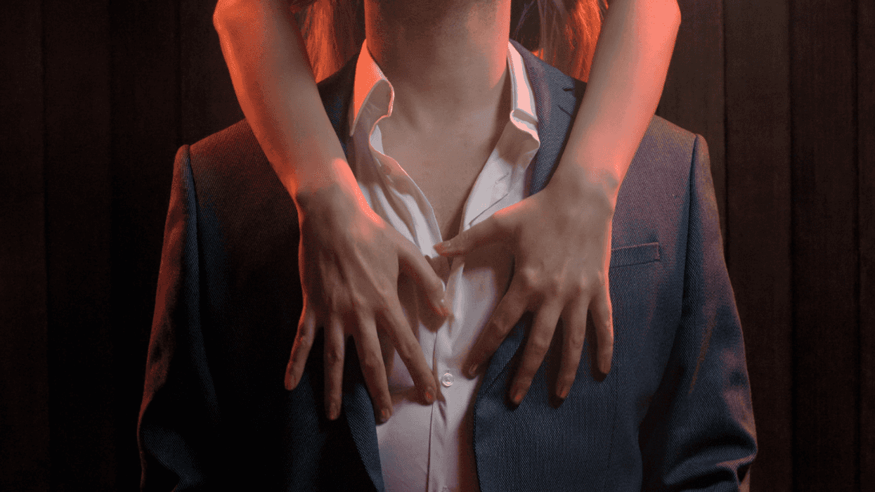 Man at bachelor party