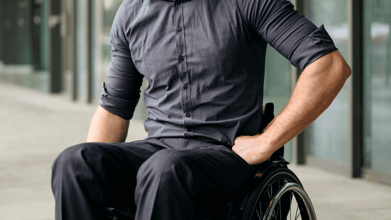 Man in wheelchair