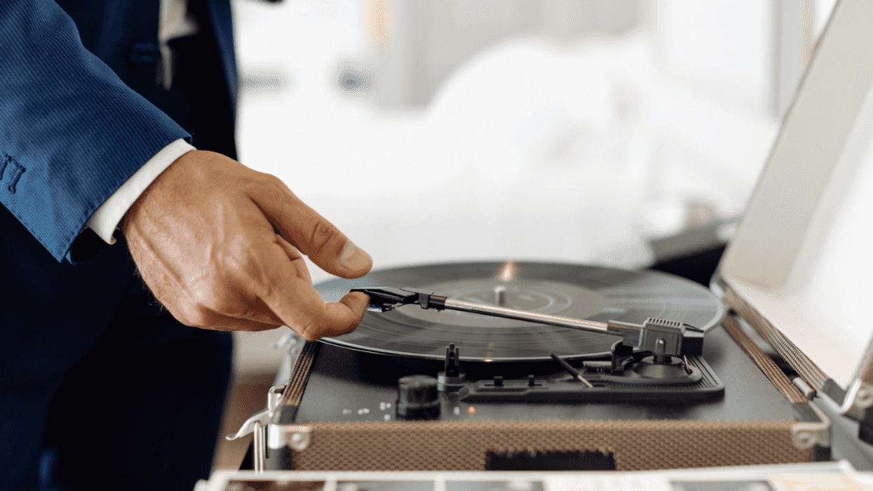 Man listening to music