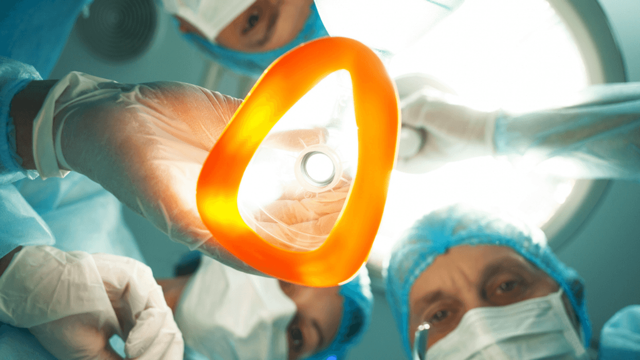 Man receiving anesthesia