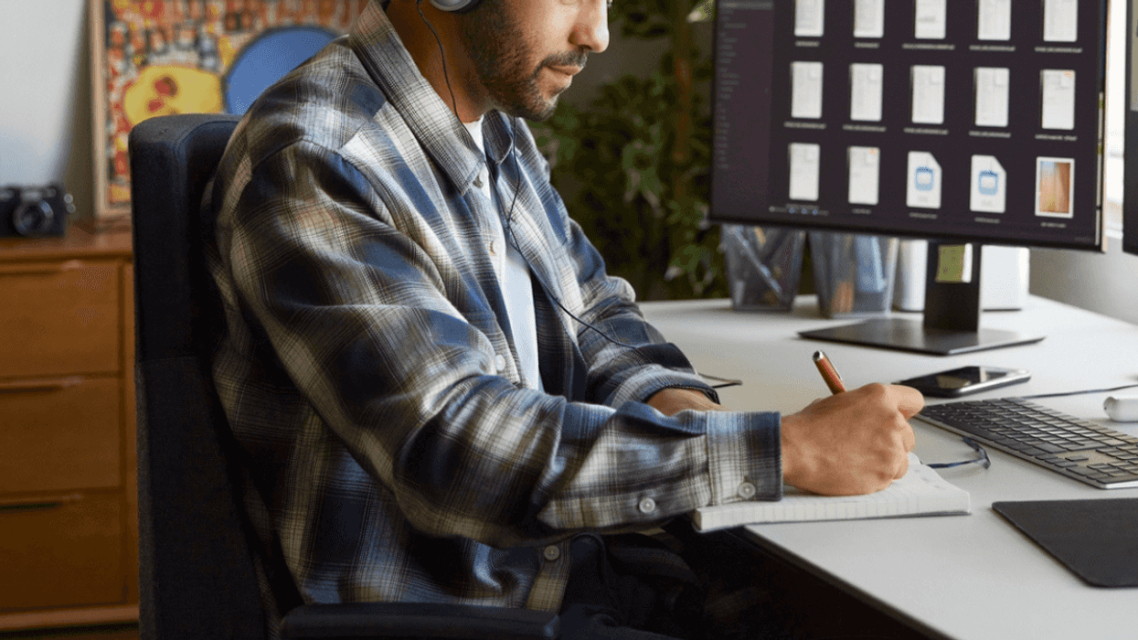 Man working from home