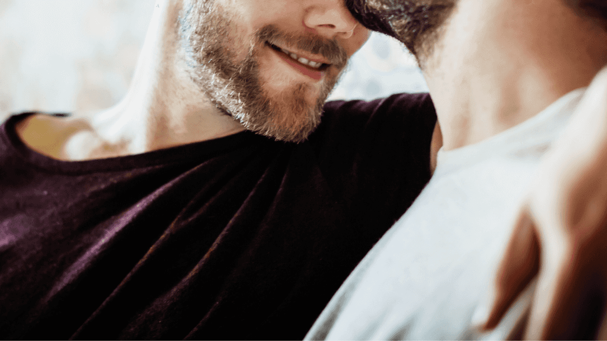 Men being intimate