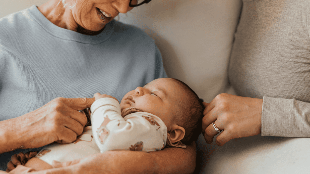 mother and grandmother with baby