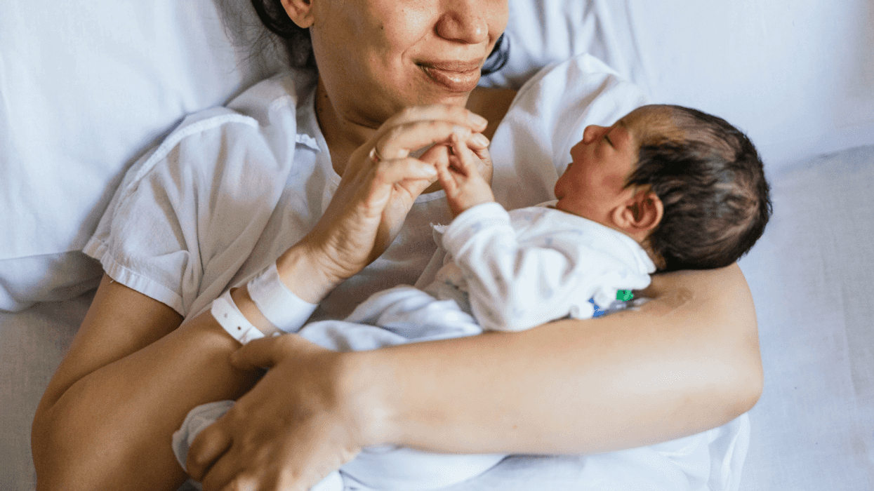 mother and newborn in hospital