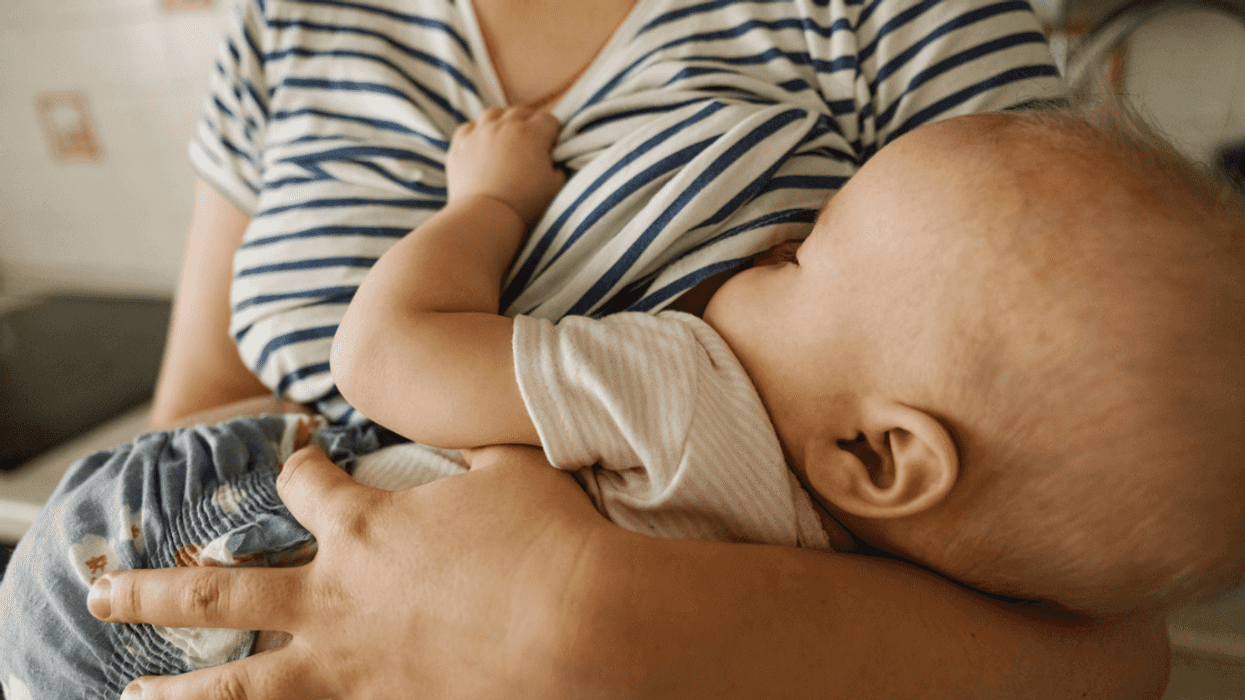 Mother breastfeeding her baby