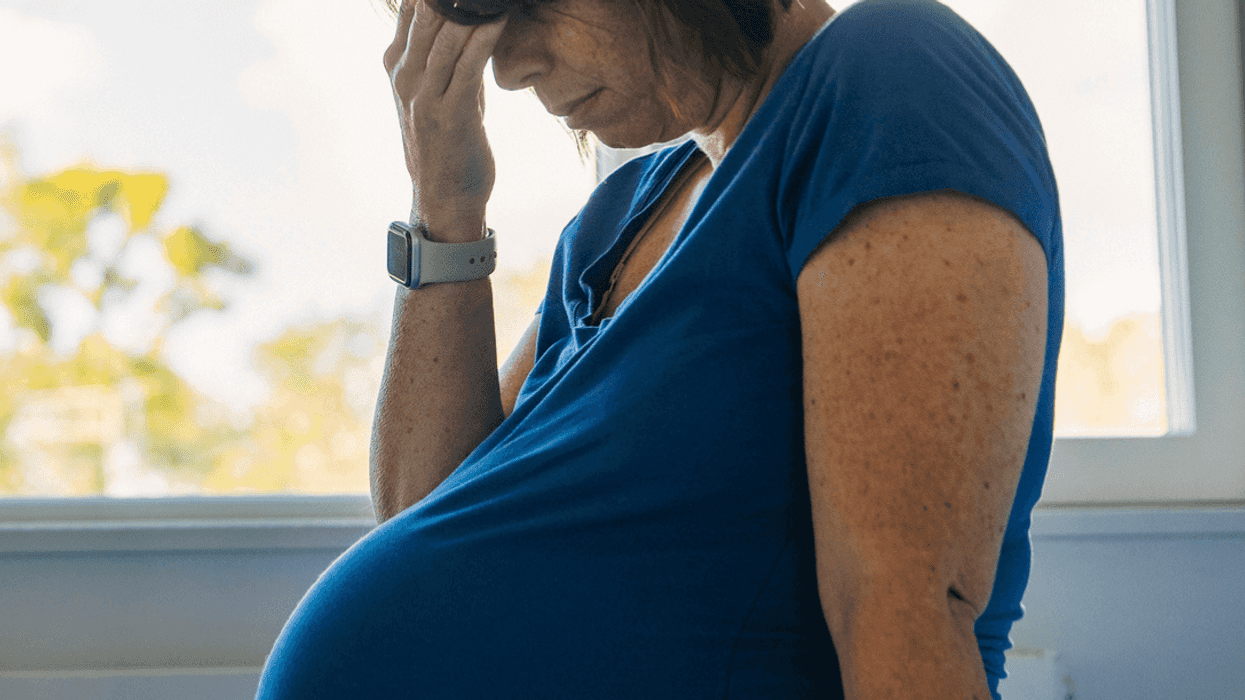 Nauseous pregnant woman