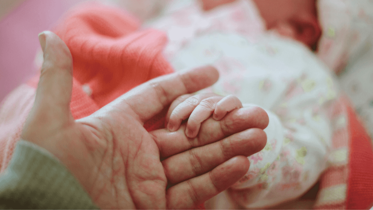 Newborn baby in the hospital