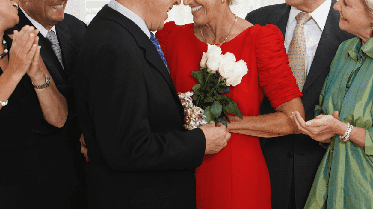 Older couple getting married