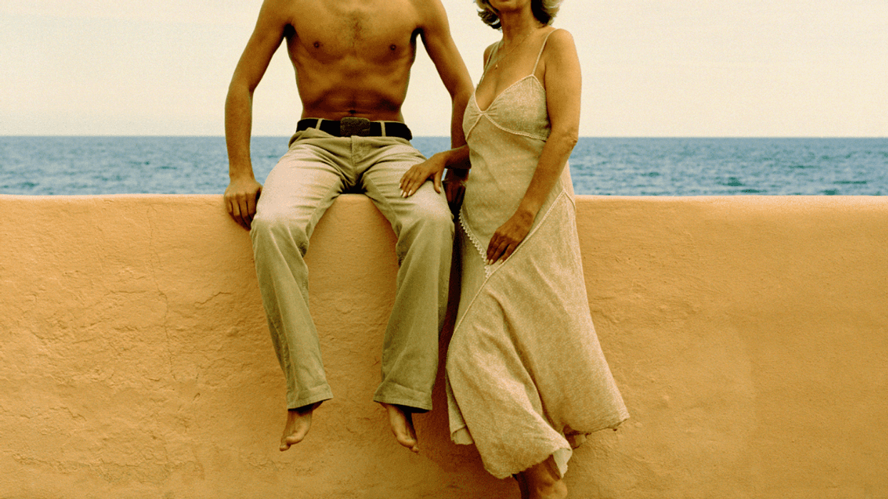 Older woman with young man
